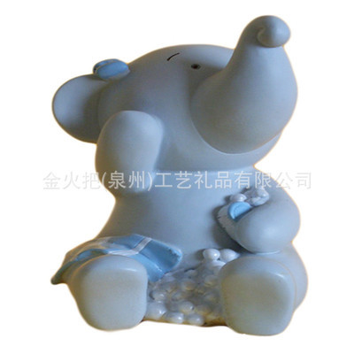 金火把象系列樹脂儲蓄罐 工廠直供，個性化定制引領工藝新風尚
